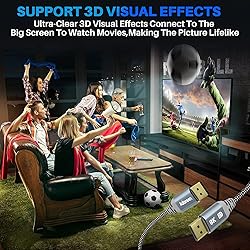 8K DisplayPort 1.4 Cable 25 Feet,Adoreen DP Cord