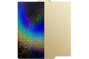 LAZTZQ 3D Printing Build Plate, Bright Starry Sky PEY+Textured PEI for Bambu Lab A1/X1/X1C/P1/P1P/P1S, 257 * 257mm Spring Steel Plate Flexible Texture Plate for Bambu Labs Series 3D Printers