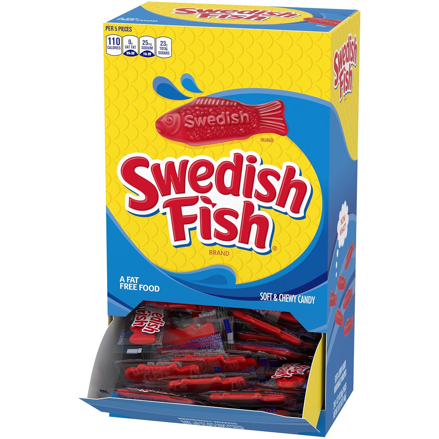 SWEDISH FISH Mini Soft & Chewy Candy, 240 - 0.21 oz Packs : Gummy Candy : Grocery & Gourmet Food