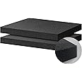 2 PCS Polyurethane Foam Sheets 16 X 12 X 1.5 Inch Packing Foam Pad Black Foam Inserts for Cases Tool Foam for Cases Foam Tool Box Organizer (2PCS)