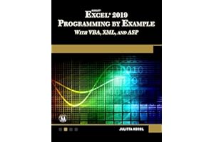 Microsoft Excel 2019 Programming by Example with VBA, XML, and ASP