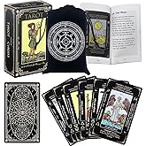 Tarot Cards Deck with Guidebook & Carry Bag - 78 Original Tarot Cards Deck, Smith Classic Artwork, Traditional Standard Tarot