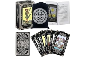 Tarot Cards Deck with Guidebook & Carry Bag - 78 Original Tarot Cards Deck, Smith Classic Artwork, Traditional Standard Tarot