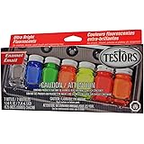 Testors Enamel Paint Set, 9132X, Fluorescent
