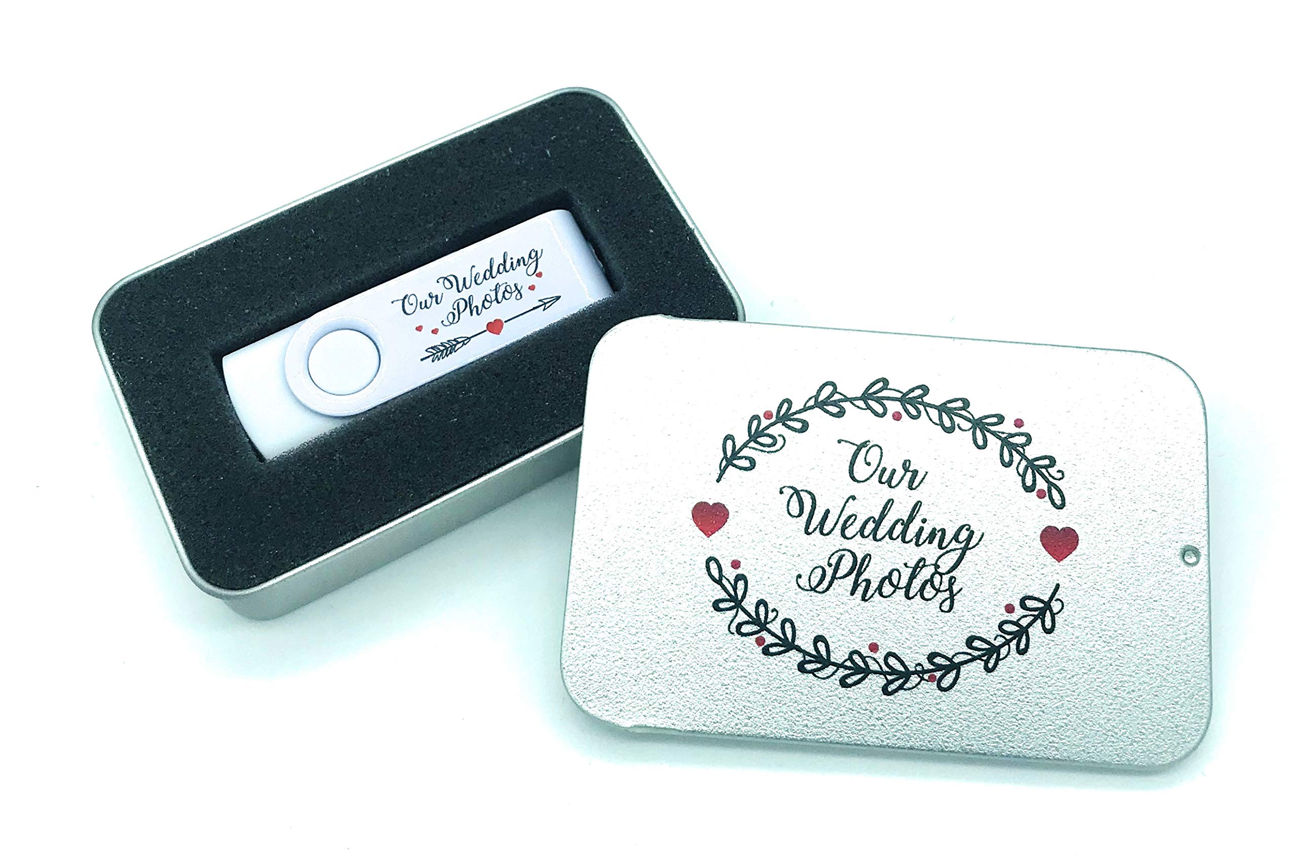 Maisie Moo Gifts Limited Our Wedding Photos 16gb White USB Flash Drive Memory Stick in Gift Tin