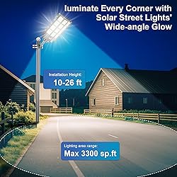 Vzyhik Solar Street Light, 8000W 7000K 480000LM