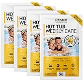 Bio Ouster 3in1 Weekly Hot Tub Cleaner, Conditioner, Clarifier - Hot Tub Chemicals for Standard & Inflatable Spas - Spa Chemicals for Crystal Clear & Sparkling Clean Water - Made in USA (4 Week Kit)