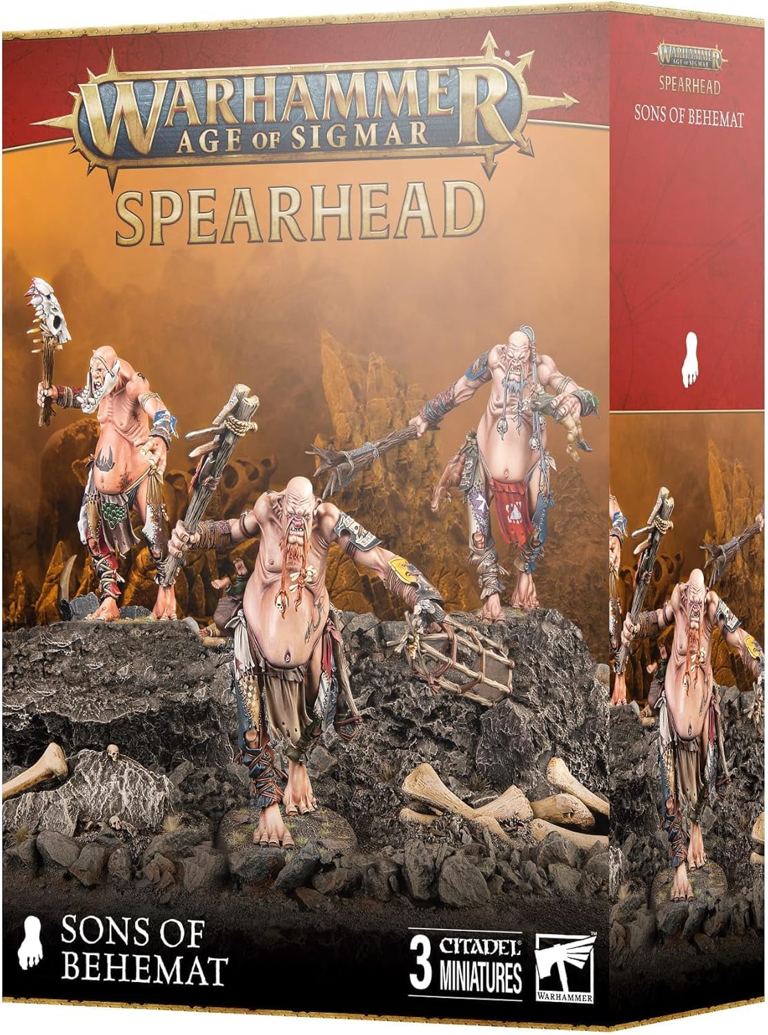 Games Workshop - Warhammer - Age of Sigmar - Spearhead: Sons of Behemat (Mancrusher Gargants) (2024)