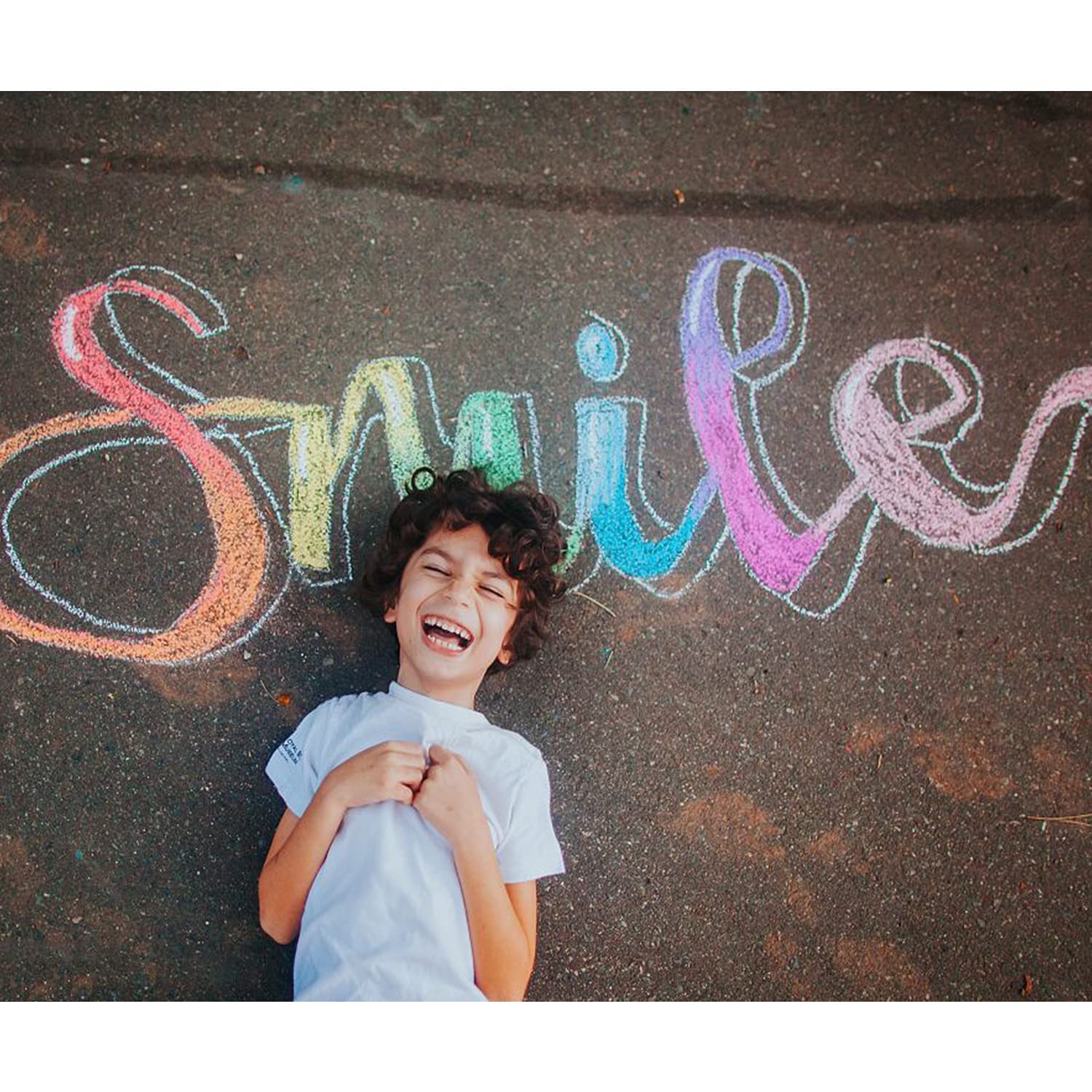 Washable Sidewalk Chalk, 54 Pcs 8 Colors Jumbo Chalks Bulk, Non-Toxic Chalk for Kids Adults, Painting on Chalkboard, Blackboard, Playground, Outdoor Sidewalk