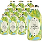 Harney & Sons Organic Green with Coconut Iced Tea, 16 oz Glass Bottles (Pack of 12)