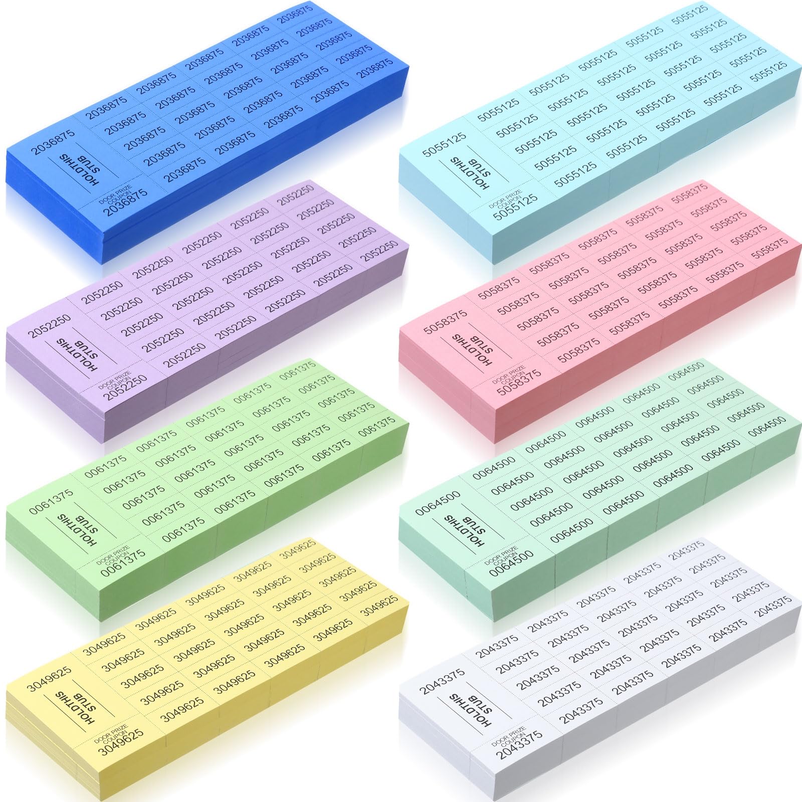 Kosiz 1000 Sheets 25 Bid Raffle Ticket Numbers