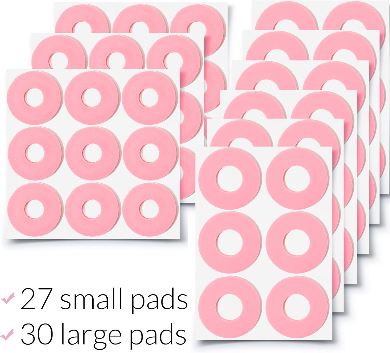 57 Piece Large Variety Pack Callus Cushion Foam Pads for Feet, Toes, Heel or Side of Foot. (57 Pieces) Big and Small Performance Grade: Health & Personal Care