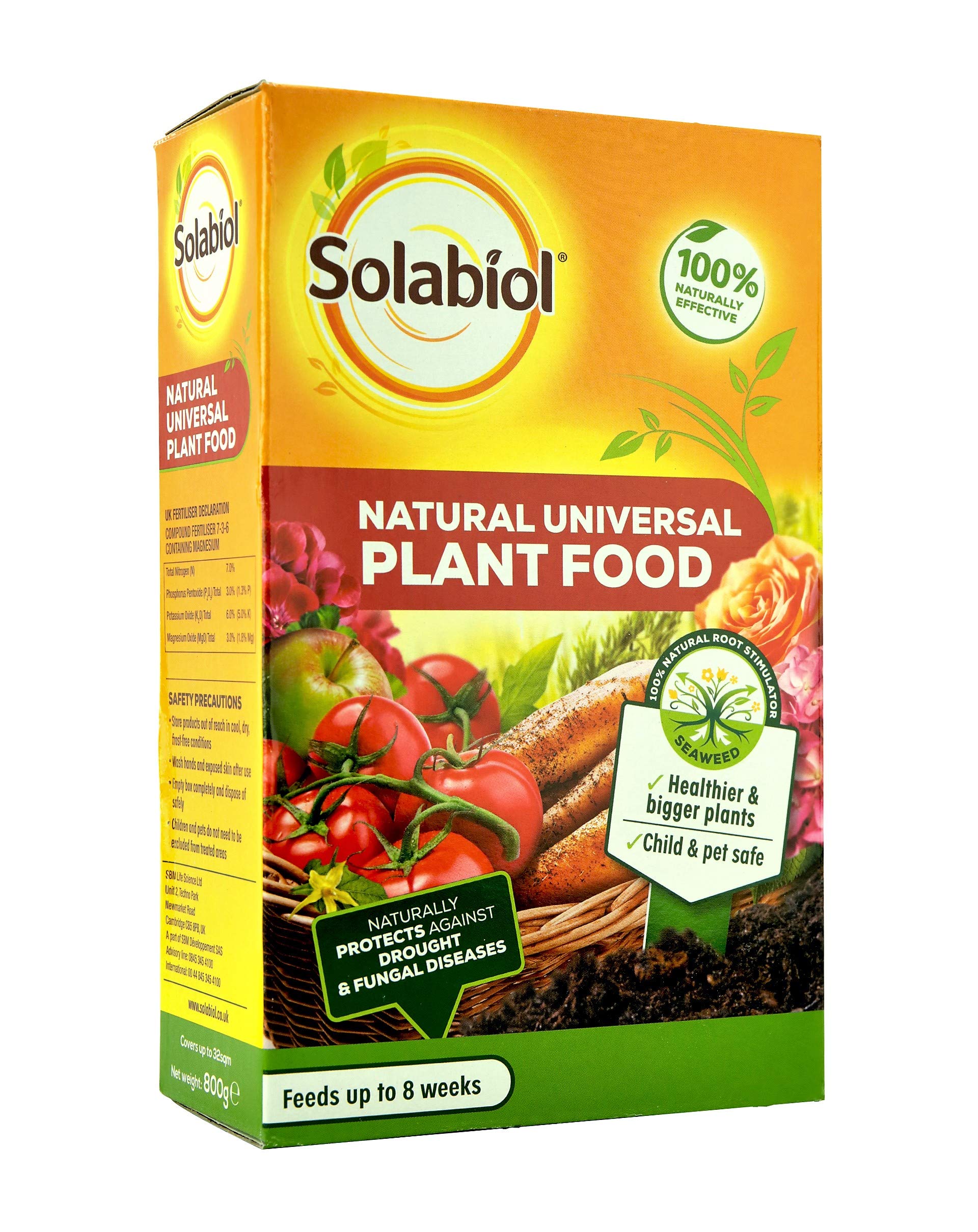 Solabiol Natural Universal Plant Food, 800 gm, Orange