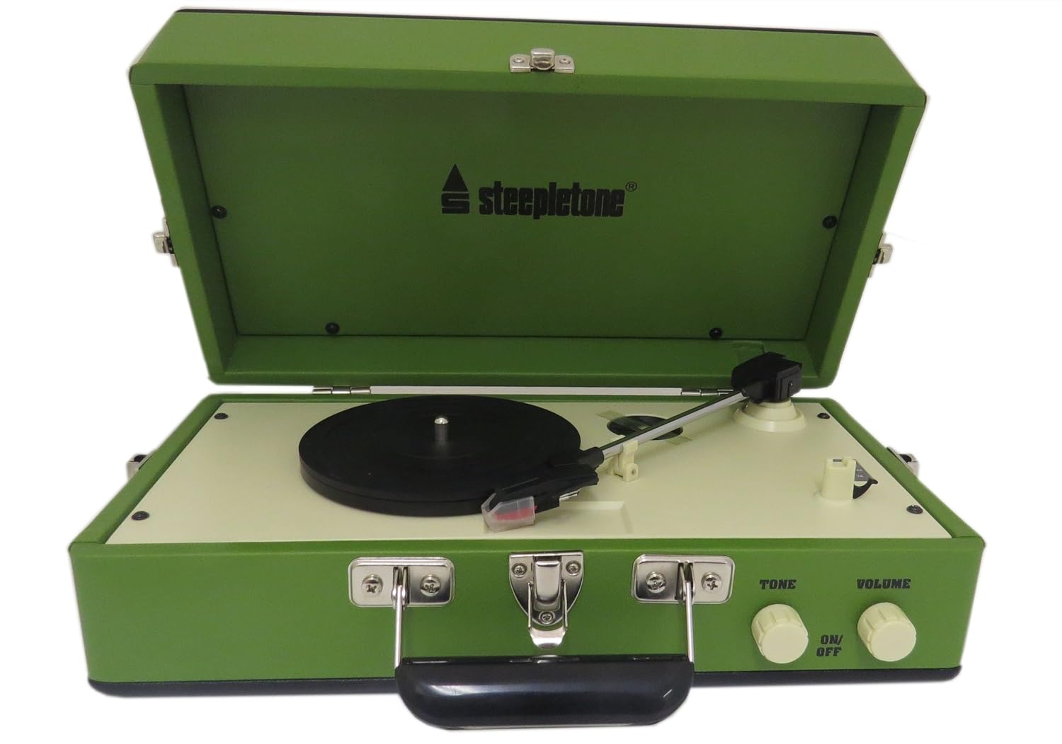 BRAND NEW Steepletone Portable Vinyl Turntable Record Player With