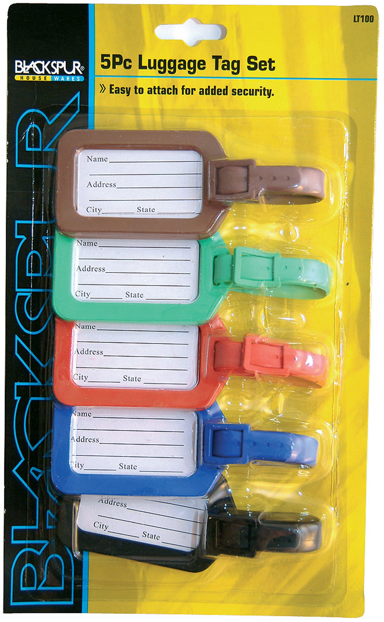 ASHLEY HOUSEWARES 5 x LUGGAGE LABELS address tags holiday suitcase