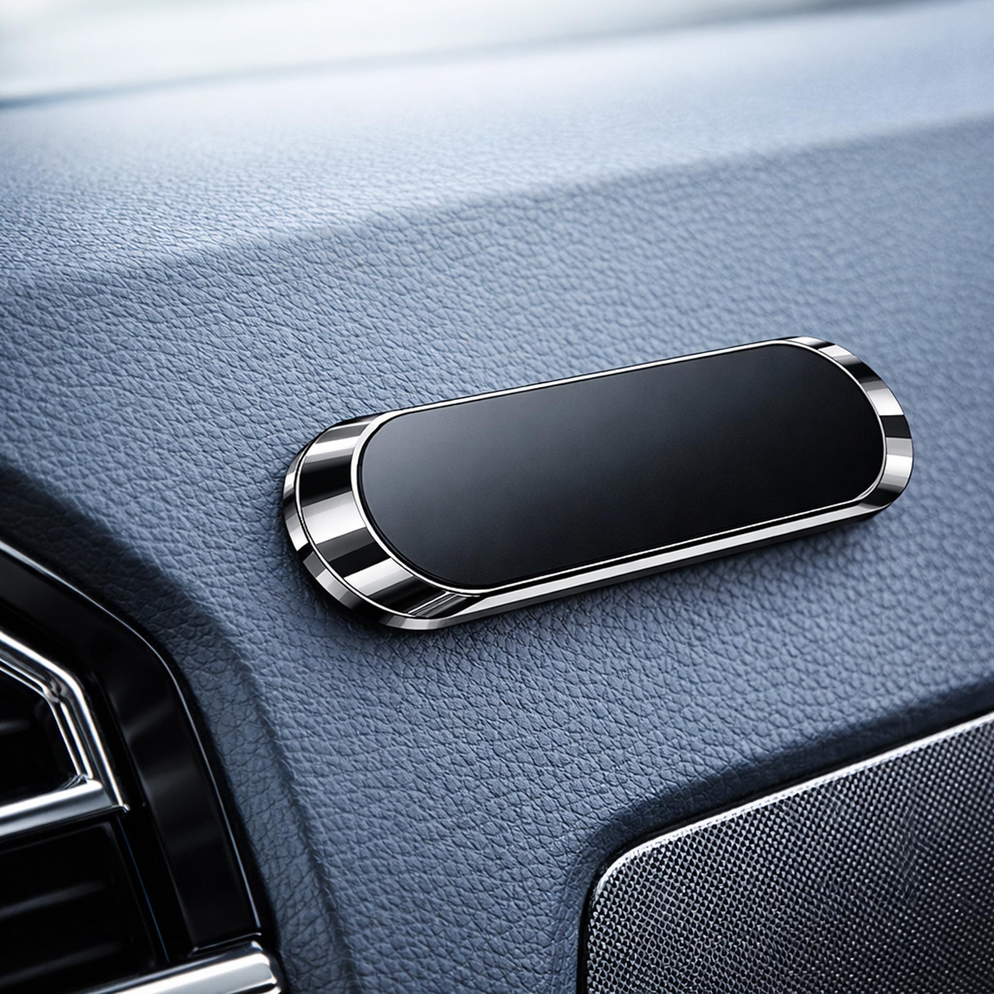 BOULTON Car Phone Holder | Universal Magnetic Dashboard Mount | Includes 2x Metal Plate for Mobile and Other Devices | Magnetic Mobile Car Mount Stand Universal Mounts