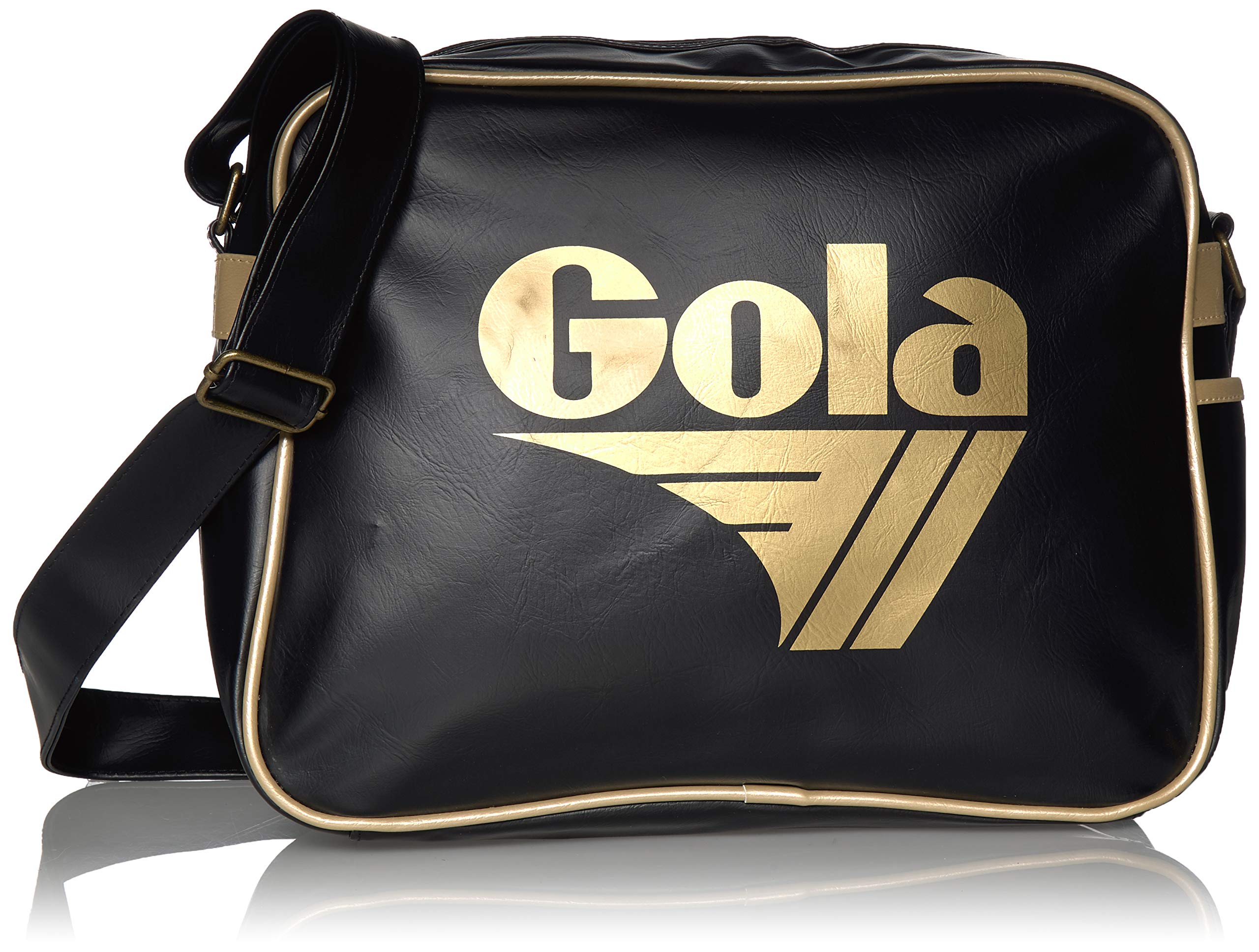 Gola Classics Unisex Adult Redford CUB901 Messenger Bag, Black (Black/Gold), One Size — image 1