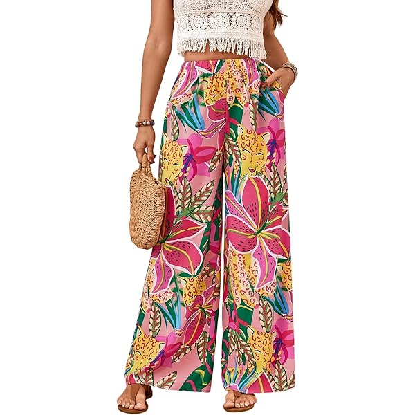 【新品タグ付】L'Appartement Palm Tree Pants ピンク Textured Palazzo Pant - Mum Blossom - Final Sale! – Clara Sunwoo