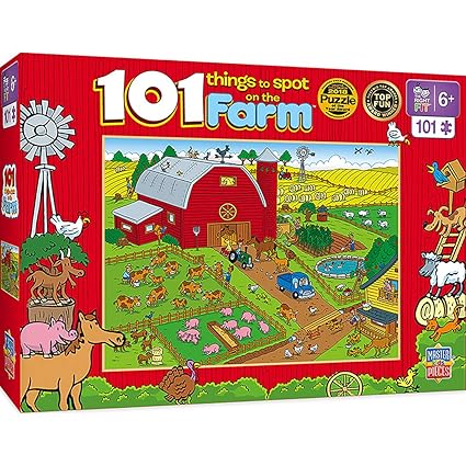MasterPieces 101 Things to Spot on a Farm - 101 Piece Kids Puzzle