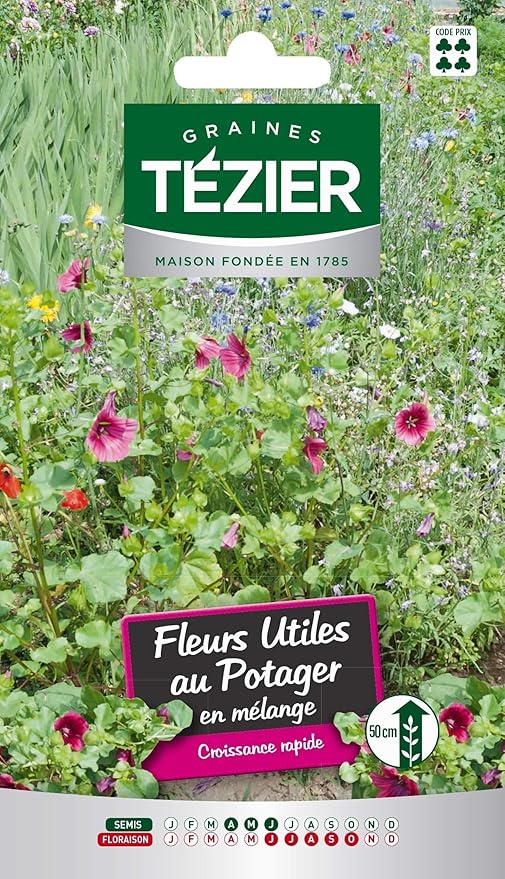 bolsa de semillas Mezcla de flores útiles en el huerto - Tezier ...