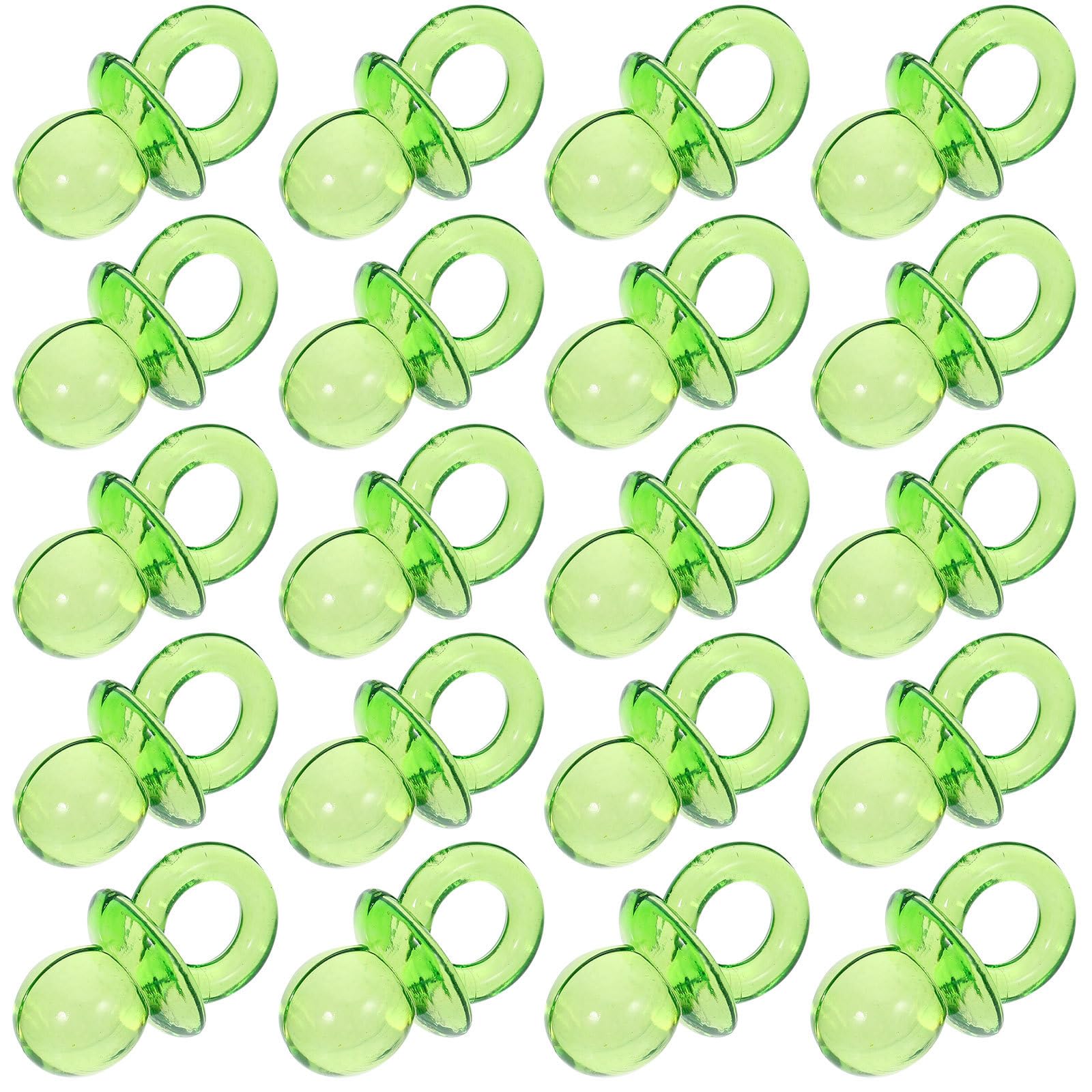 Photo 1 of 2 Bags Acrylic Baby Pacifier, Baby Shower Pacifier Favor Baby Shower Gender Show Gender Reveal Party Decoration for DIY Baby Shower Birthday Party Green