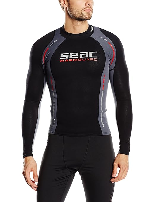 Seac Warm Guard Long Herren Thermo-Schutzweste aus 5mm Neopren, Rash Guard Zum Schnorcheln und Schwimmen als UV-Schutz