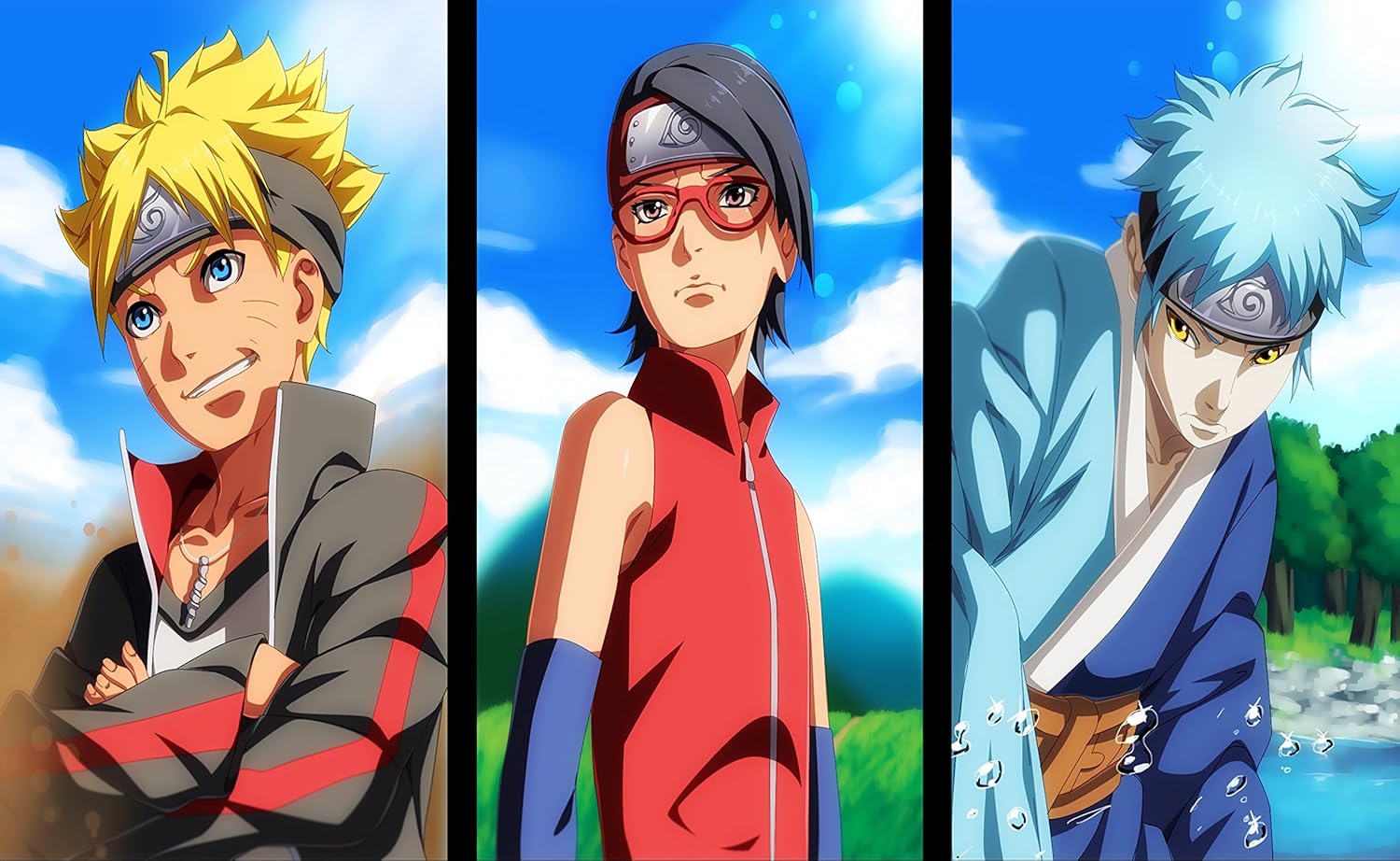 Athah Designs Anime Boruto Naruto The Movie Naruto Boruto Uzumaki Sarada Uchiha Mitsuki 13 19 Inches Wall Poster Matte Finish Amazon In