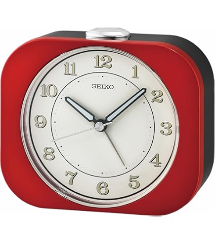 Amazon.com: Seiko Imperial Non Ticking Bedroom Alarm Clock, 4 Inch