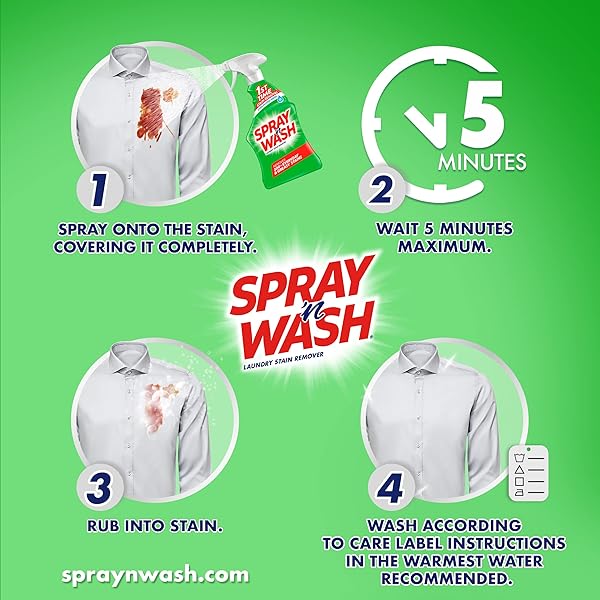 SPRAY ‘N WASH PRE-TREAT LAUNDRY STAIN REMOVER, 22 FL OZ