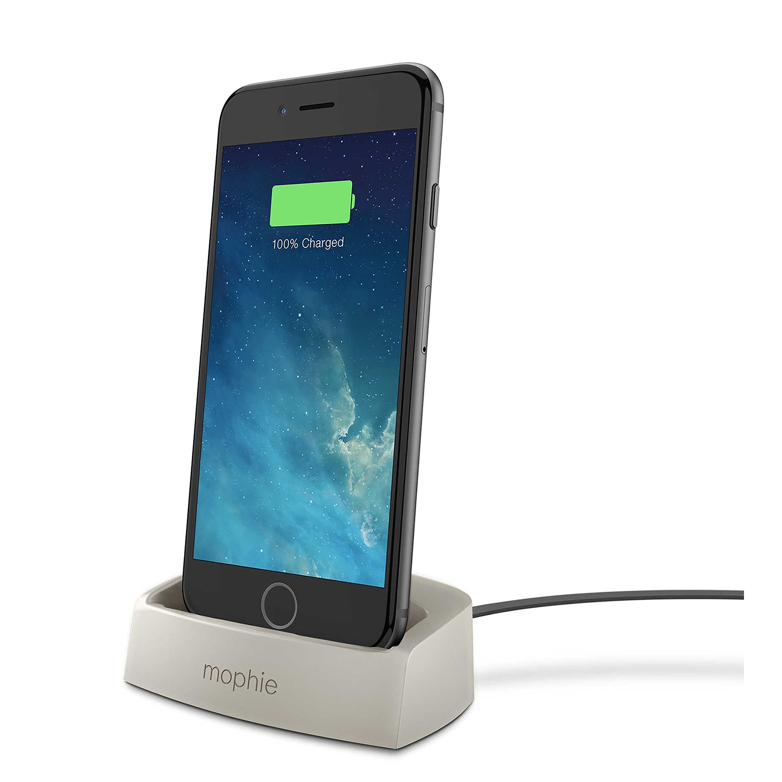 mophie Desktop Dock Lightning Charger for iPhone 6S/6/5S/5/5C - Gold
