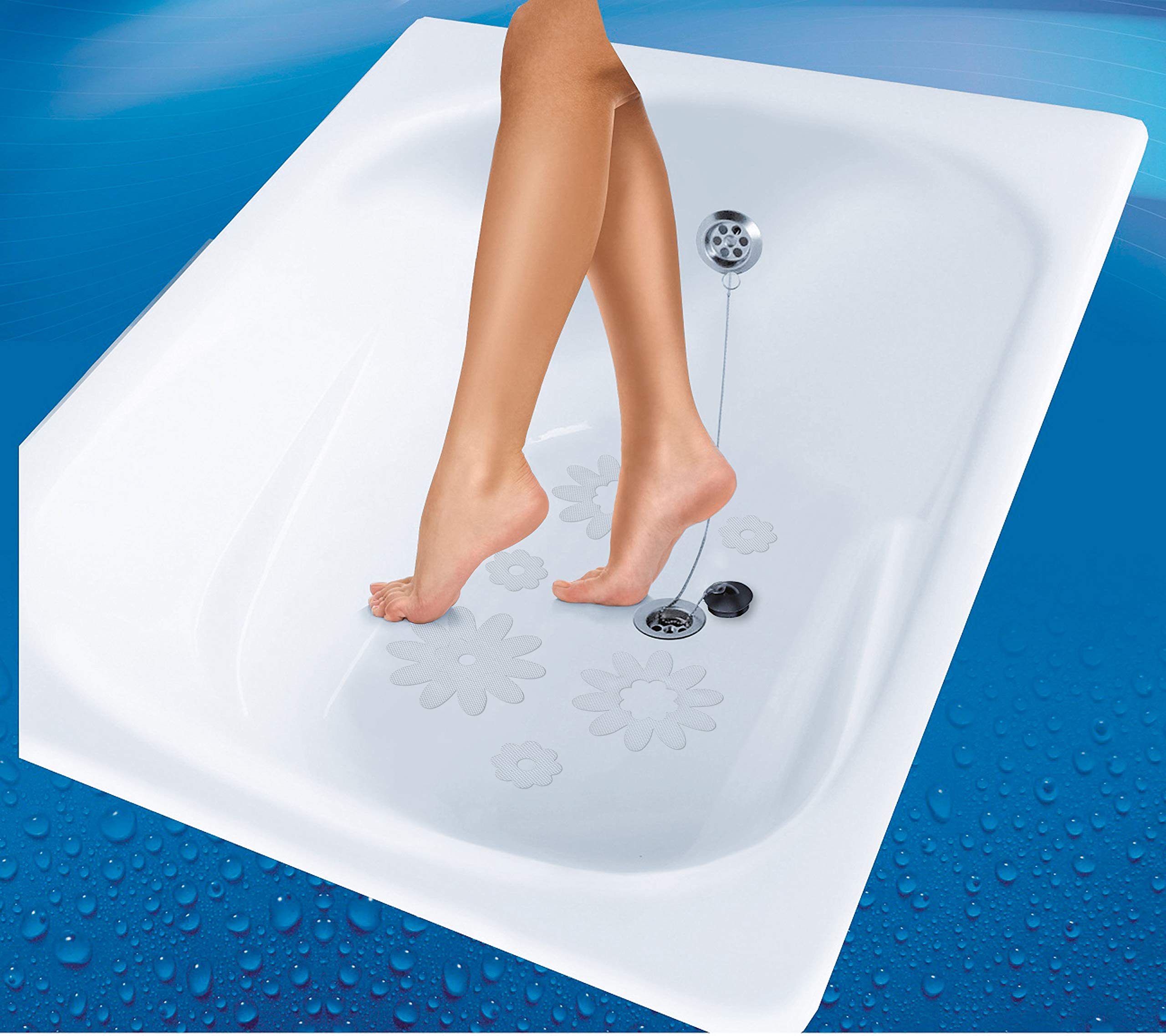 Kleine Wolke Textilgesellschaft Kleine Wolke Non-Slip Daisies Clear Set 18 Pieces