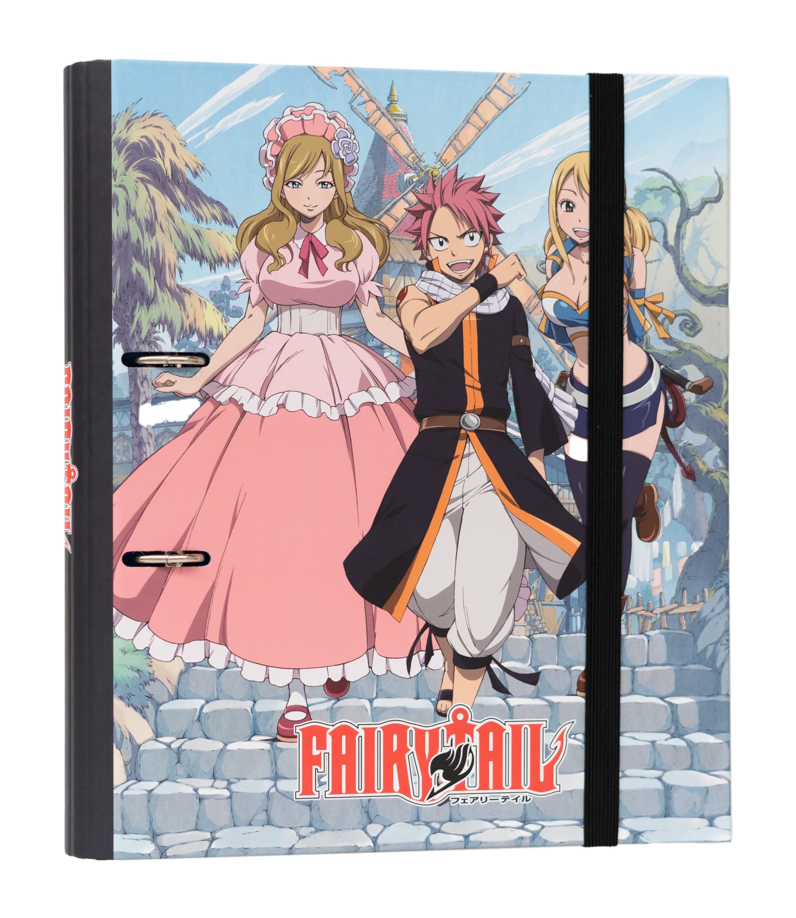 Grupo Erik 2 Ring Binder A4 - Fairy Tail | 10.6 x 12.6 inches - 27 x 32 cm - A4 Ring Binder Folder, Document Folder | Fairy Tail Manga Gifts