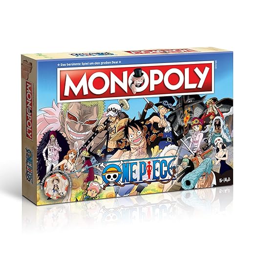 Winning Moves 44796 Monopoly One Piece – der ultimative Fanartikel zur Anime-Serie – Brettspiel ab 8 Jahren, deutsch