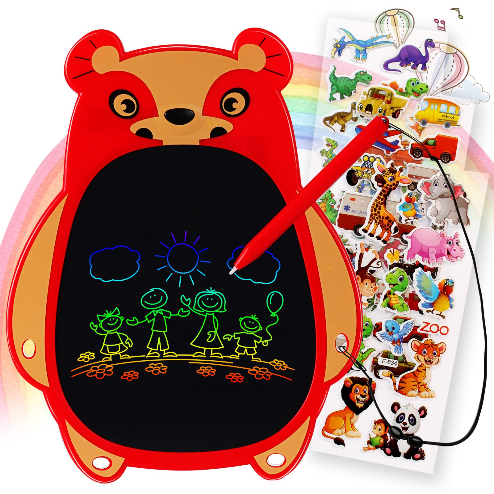 Hion LCD Writing Tablet 8.5 Inch Colorful Doodle