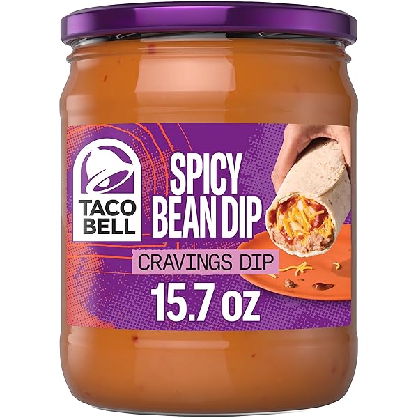 TACO BELL SPICY BEAN DIP CRAVINGS DIP, 15.7...
