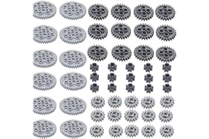 ASTEM 54PCS Technic-Parts 8,16,24,and 40 Tooth Gears（Random Colour.）