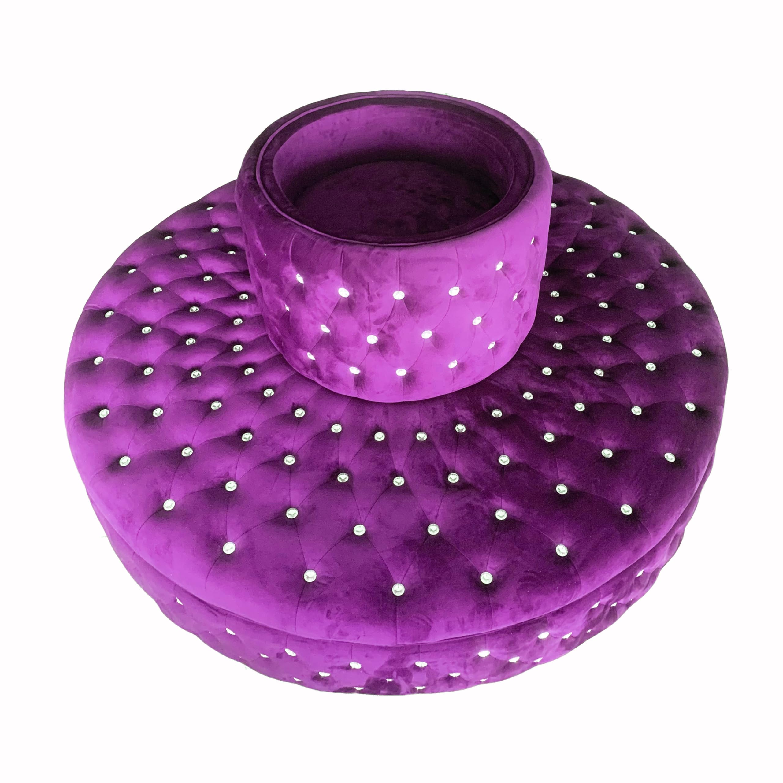 SOLIDLEAF 71" Tufted Circular Sofa Round Banquette