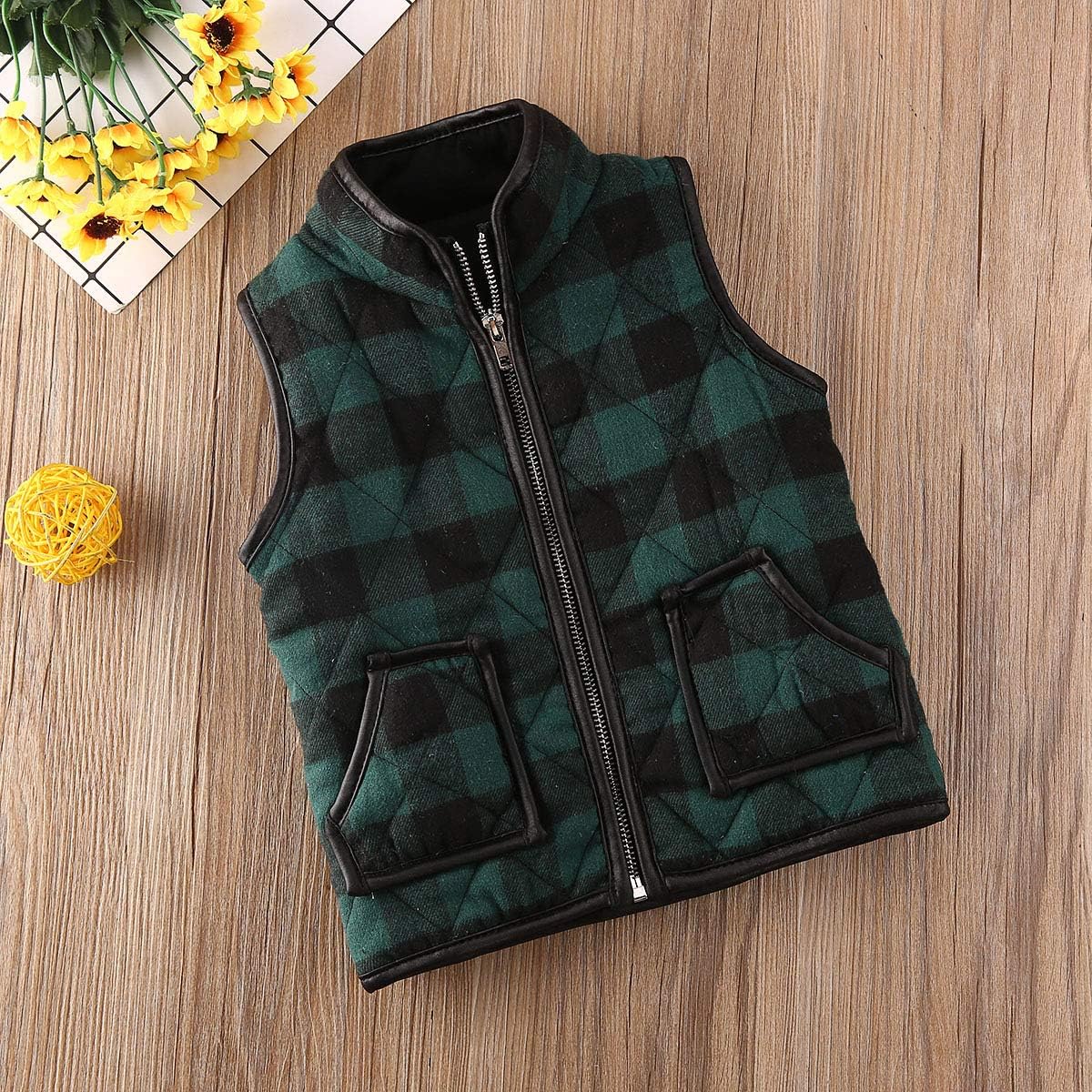 baby girl sleeveless jacket
