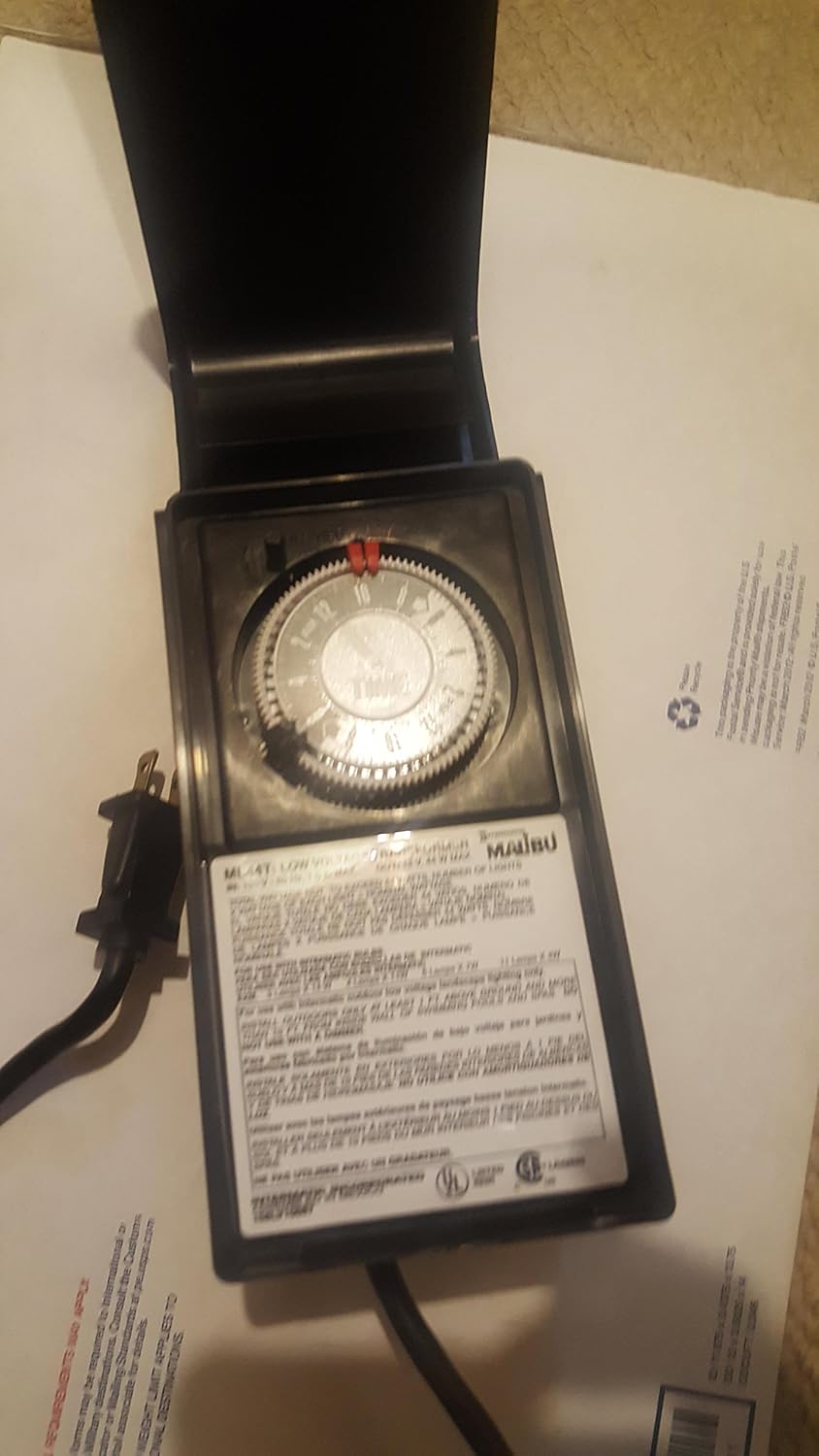 Intermatic ML44T 44 Watt Low Voltage Lighting Transformer, Black