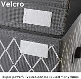 VERONLY Large Kids Toy Storage Box Chest, Foldable Fabric Organizer Grey view 9