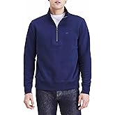 Dockers mens Regular Fit Long Sleeve 1/4 Zip Fleece Sweatshirt
