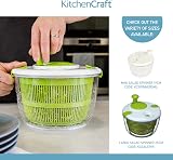 KitchenCraft Mini Salad Spinner Dresser 19cm Small Multi-Use Washer view 6