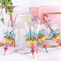 RONIARE Kids Clear Umbrellas for Rain Dome Bubble