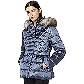 Kenneth Cole Women's Faux Fur Puffer Jacket
