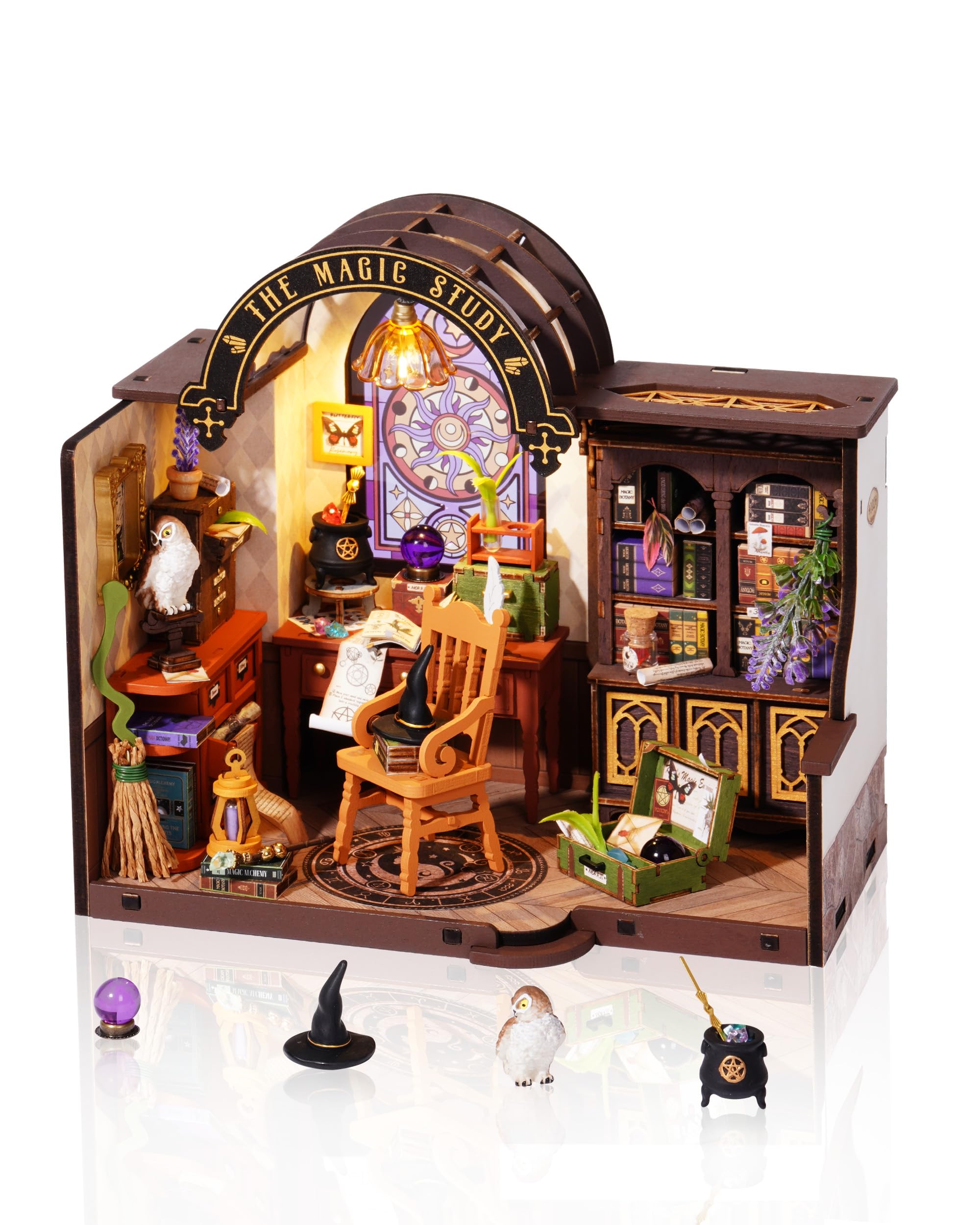 Photo 1 of Rolife DIY Miniature House Kit, Mini Wooden Dollhouse Kit for Adults to Build, Tiny House Mayberry Street Miniatures Diorama Building Kits-Birthday Christmas Halloween Craft Hobbies Gift for Teens Kid