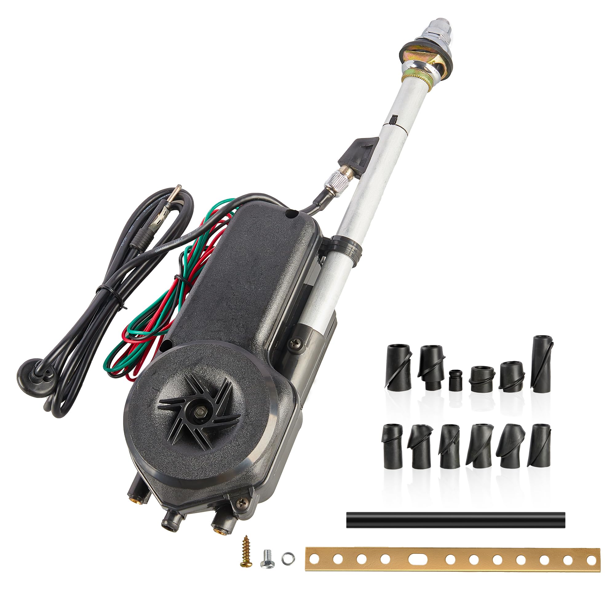 RED WOLF Car Electric Aerial FM/AM Automatic Power Antenna Kit for Honda Ford Toyota Opel Peugeot Jeep Jaguar Mercedes Vauxhall Nissan 12V