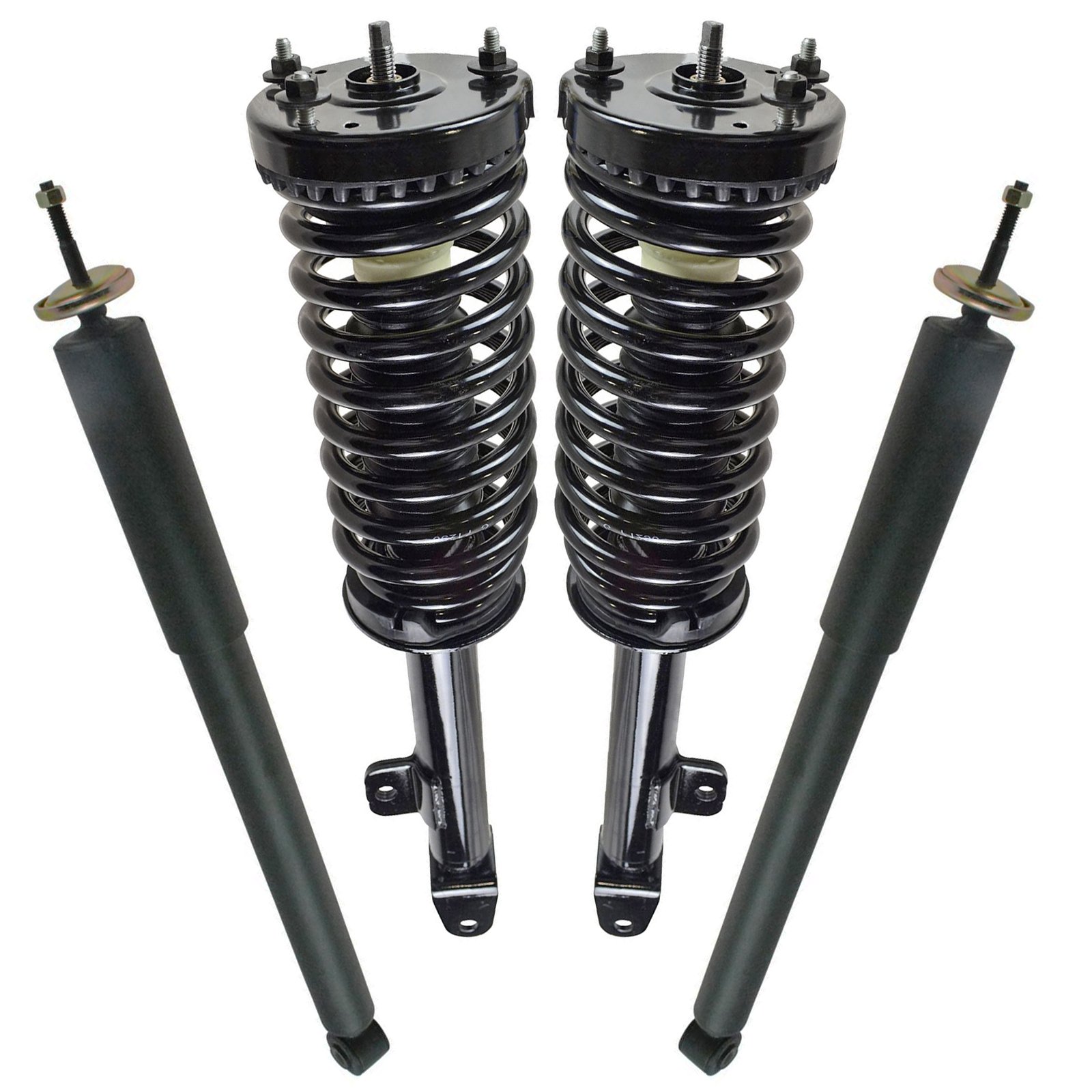Photo 1 of ****PARTS ONLY***TRQ Front and Rear Complete Strut Assembly & Shock Absorber Kit Complete Strut & Coil Spring Assembly Compatible with 2005-2010 Chrysler 300 2006-2010 Dodge Charger 2005-2008 Magnum