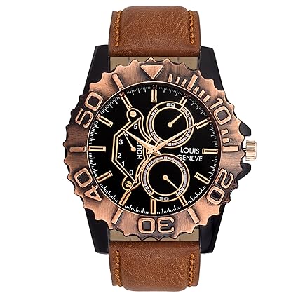 Louis Geneve Luxury Roman Series Analog Watch for Men (BBROWN-123)