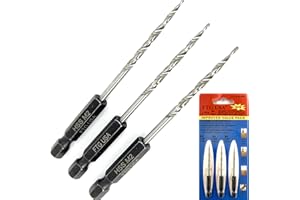 FTG USA Tapered Countersink Drill Bit Set 3 Pc #4 (7/64") Tapered Drill Bit Replacement, Countersink Bit Same Size for Wood Countersink Drill Bits
