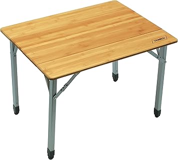 camco folding bamboo table